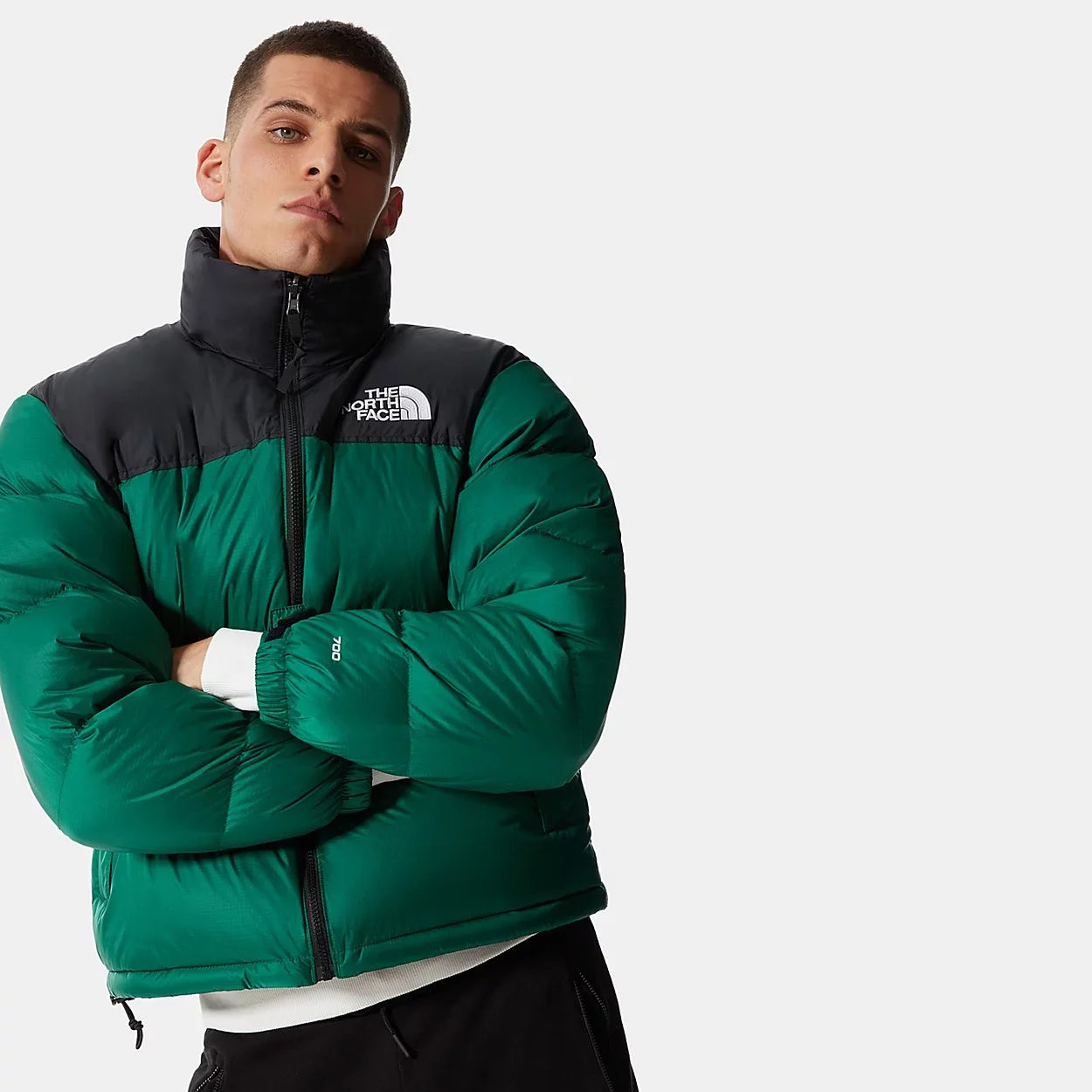 The North Face Women's 1996 Retro Nuptse Jacket - Evergreen / TNF Black